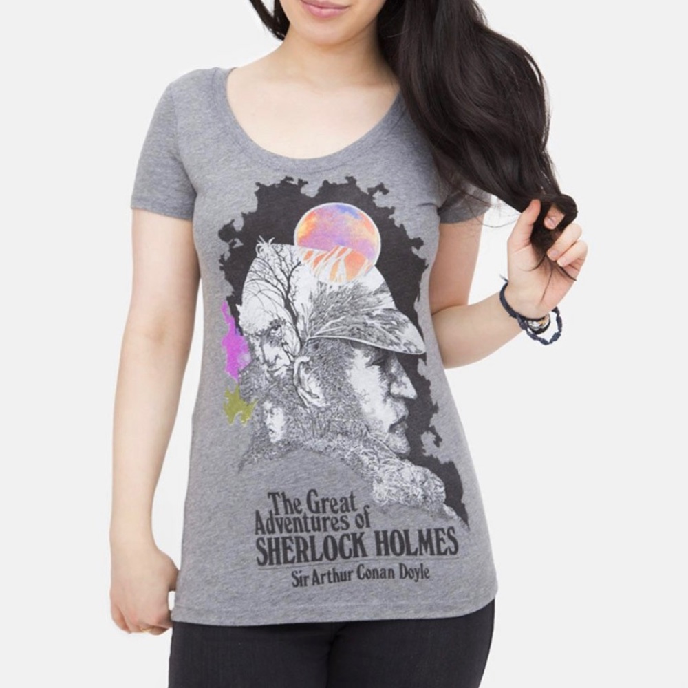 Adventures of Sherlock Holmes t-shirt (white) NWOT